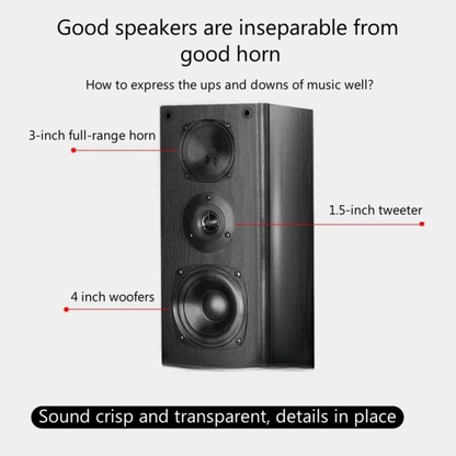 Hi-Fi 60W Wooden Passive Speakers for Home Theater