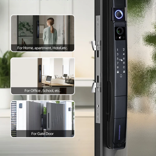 Waterproof Smart Sliding Door Lock with Tuya Wi-Fi