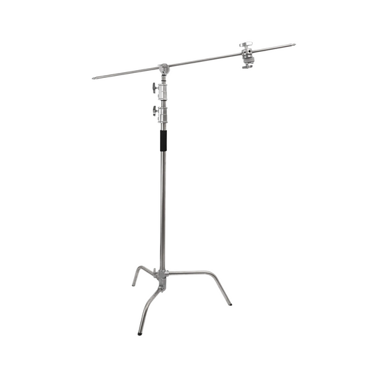 Stainless Steel C Stand with Boom Arm and Cross Bar