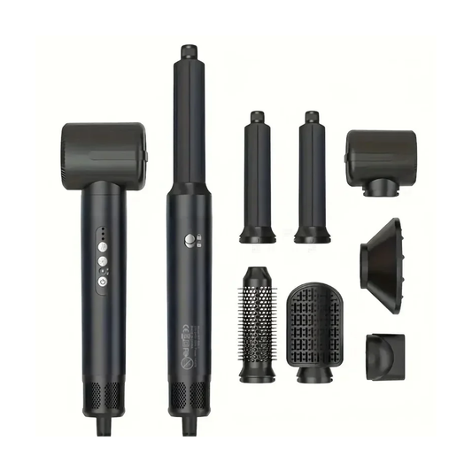 7-in-1 Hot Air Hair Styler with Diffuser Black