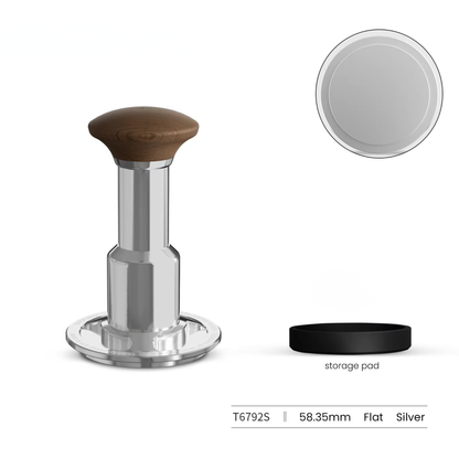 Barista Flat Silver Tamper 58.35mm 4-Spring Pressure