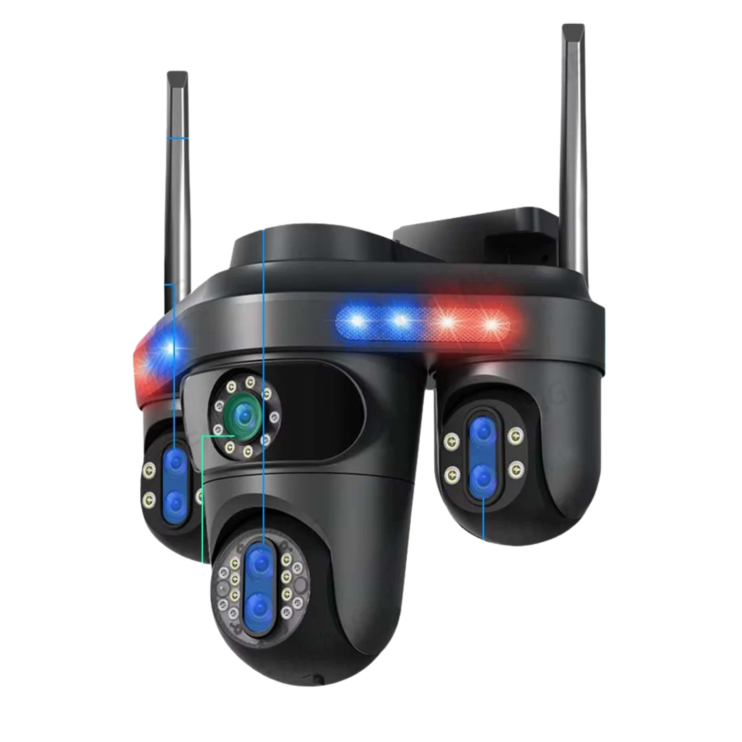 35MP Wireless Security Camera with 32GB Card Auto Tracking