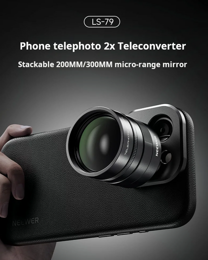 Telephoto and Macro Lens Two Times Magnification for Phones