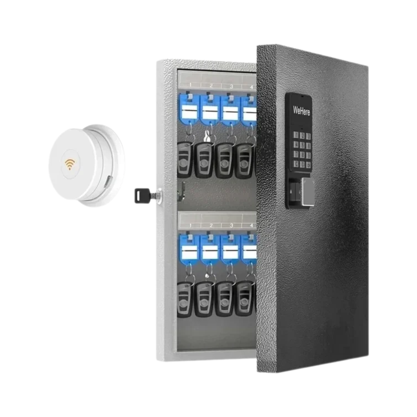 32-Key Smart Key Cabinet with WiFi Black