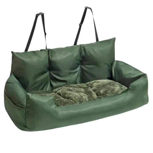 Military Green Pet Car Seat Bed Travel Carrier