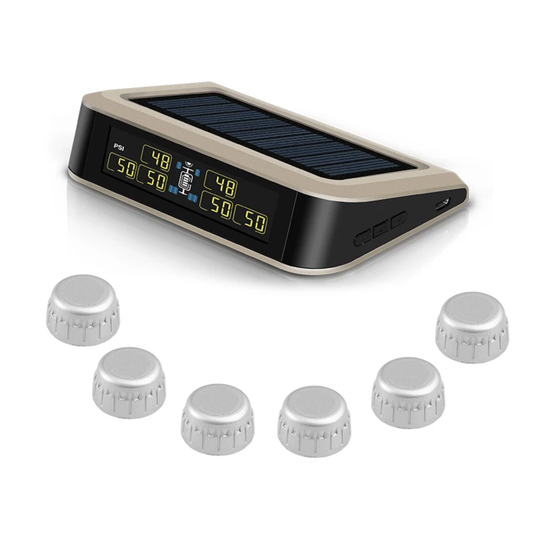 Gold Solar Wireless TPMS with 6 External Sensors