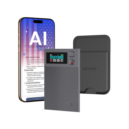 AI Smart Voice Recorder with App Control and Transcription