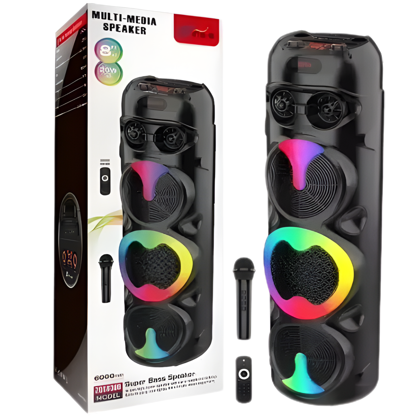 Wireless RGB 40W Party Speaker for DJ & Karaoke
