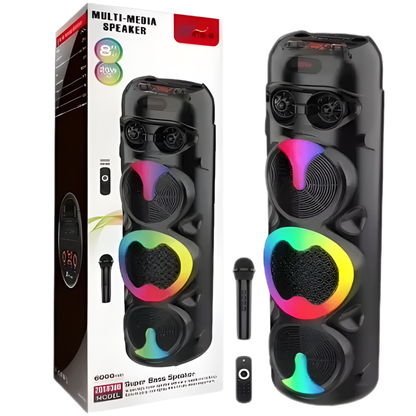 Wireless RGB 40W Party Speaker for DJ & Karaoke
