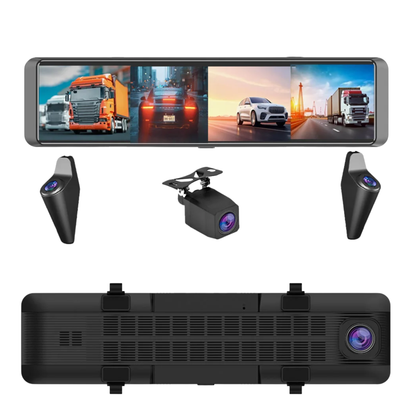 4K Smart Mirror Dash Cam 4CH Parking Monitor 32GB