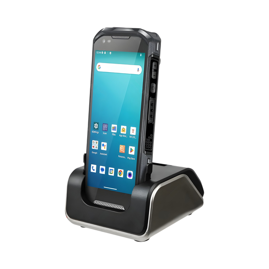 Portable Rugged Android Barcode Scanner PDA with Charging Cradle