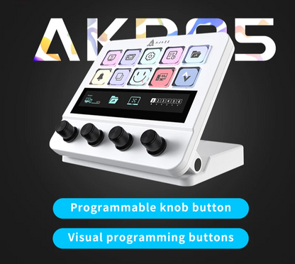 White Mechanical Mini Keyboard with Macro & Multimedia Controls