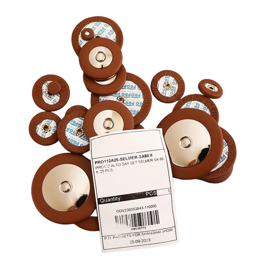 Alto Saxophone Pad Set Leather Cushion Repair Kit