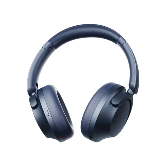 Bluetooth Headphones with Active Noise Cancelling Blue