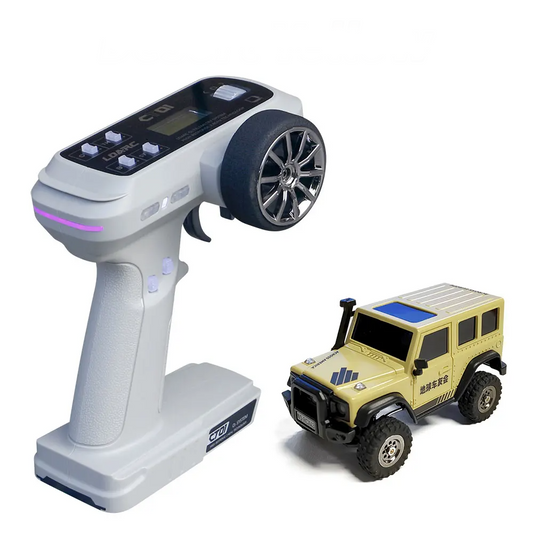 Mini RC 4WD Crawler Car with Remote Control Desert Yellow