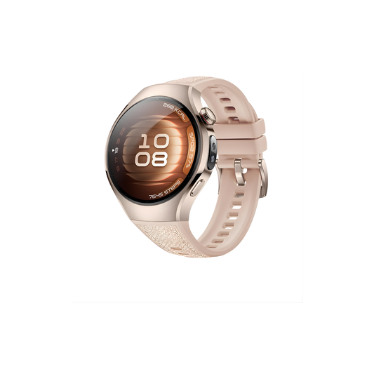 Portable Beige Fitness Watch Heart Rate and Activity Tracker