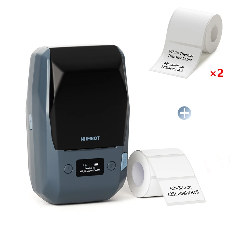 Compact Thermal Label Printer 40x40mm 2 Roll Pack