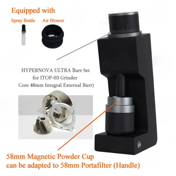 Premium 48mm Burr Coffee Grinder for Espresso Brewing