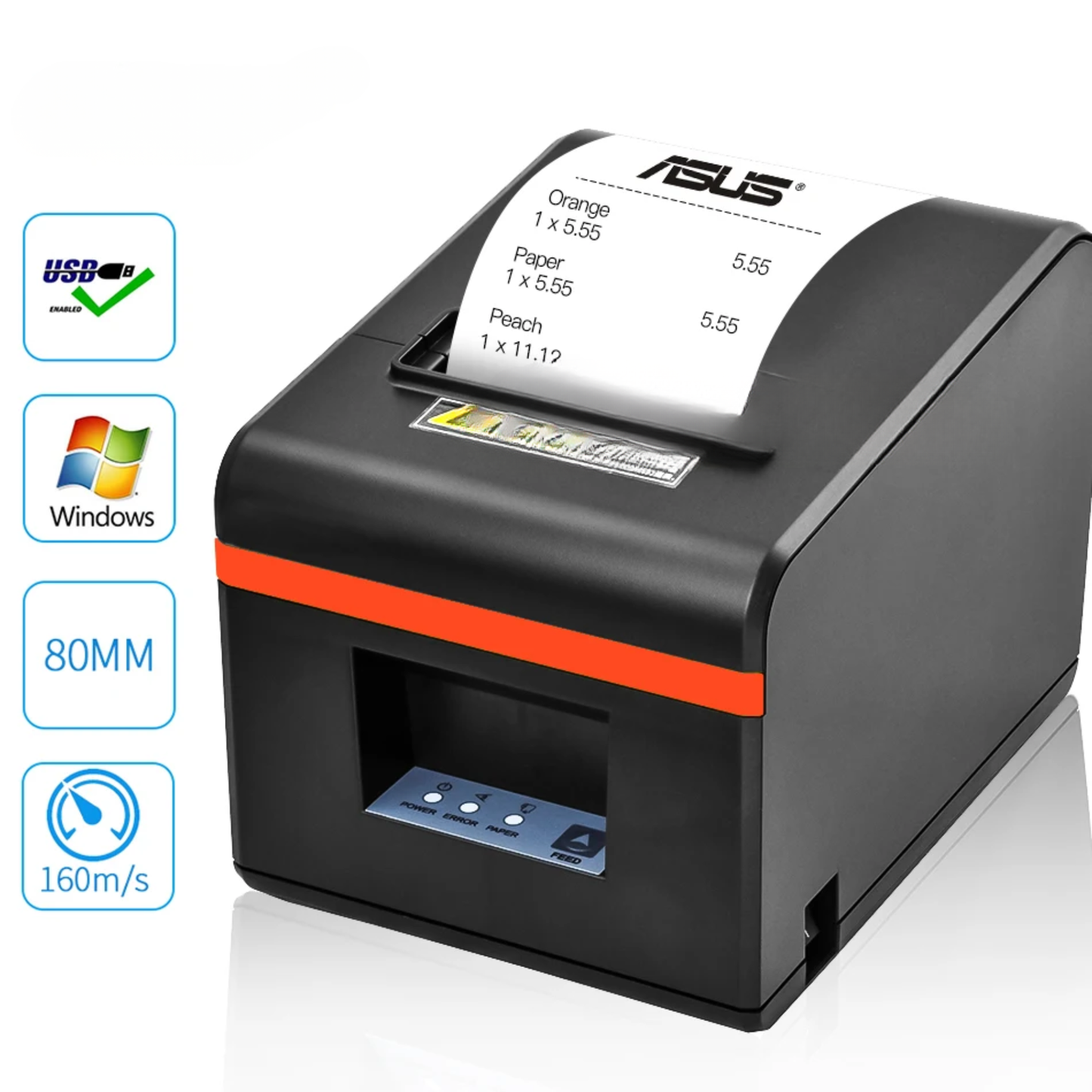 80mm Thermal Receipt Printer USB Plus Ethernet