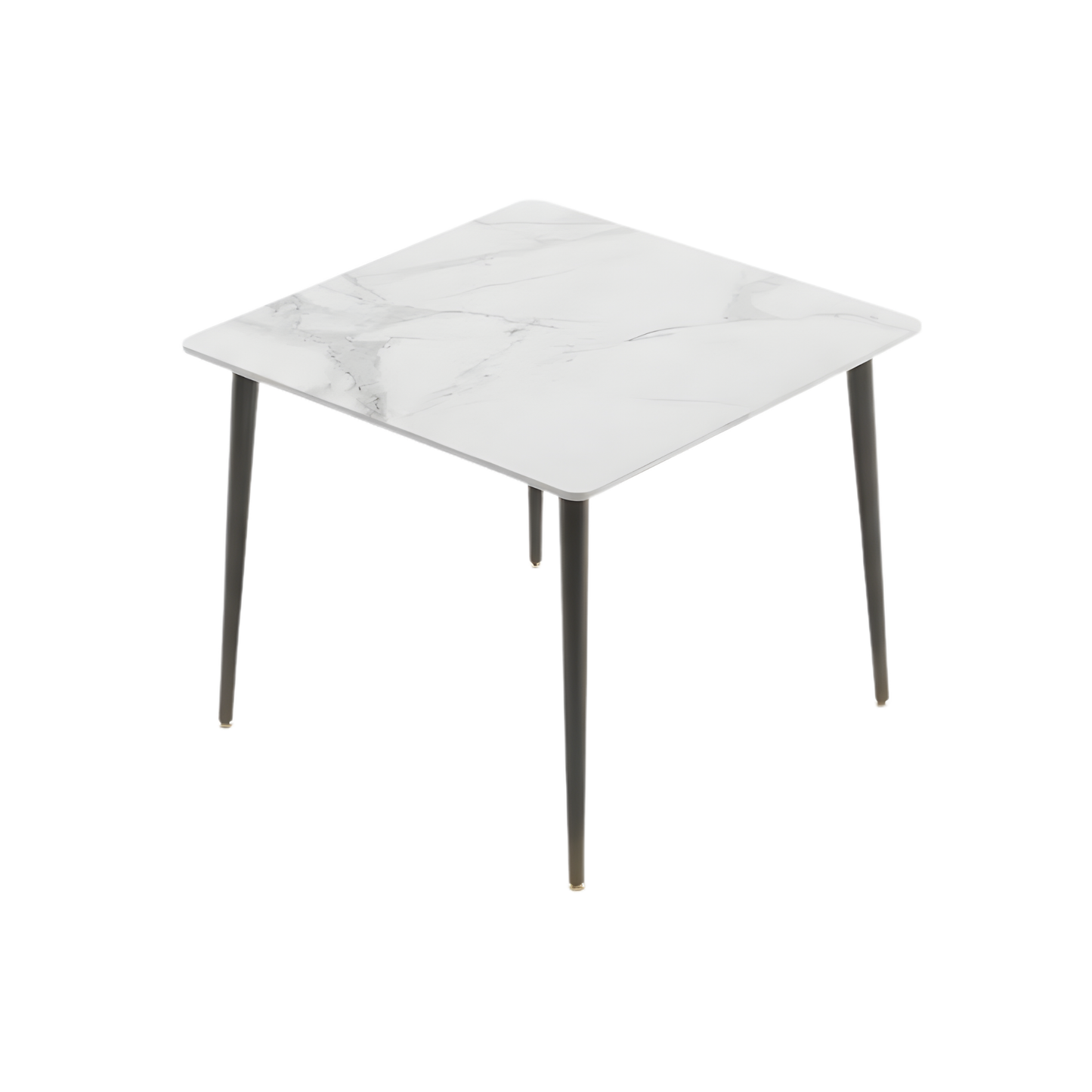 Sintered Stone Top White Grey Dining Table 6-Seater
