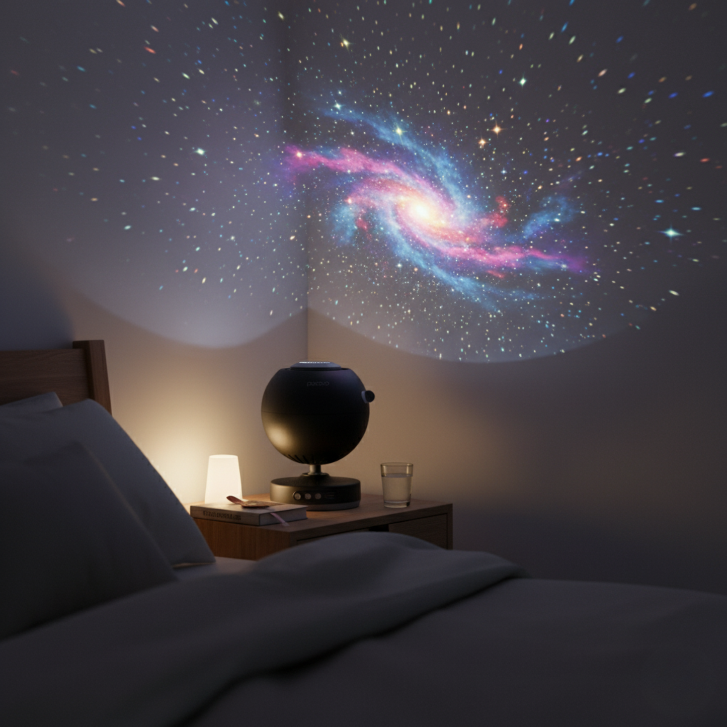 Black Star Projector Lamp with High Definition Galaxy Display