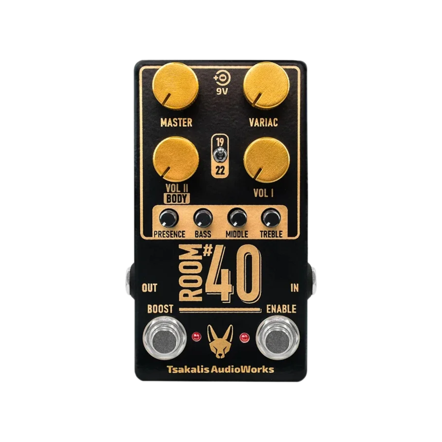 Single Block Guitar Effects Pedal with Vintage Distortion Sound
