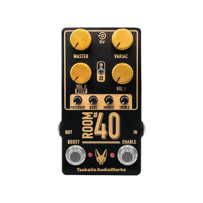 Single Block Guitar Effects Pedal with Vintage Distortion Sound