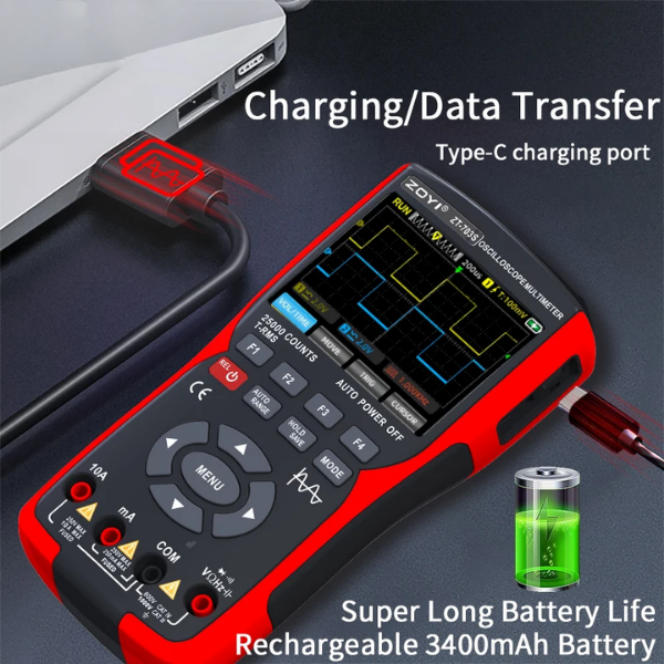 50MHz 3in1 Digital Multimeter Oscilloscope Waveform Generator