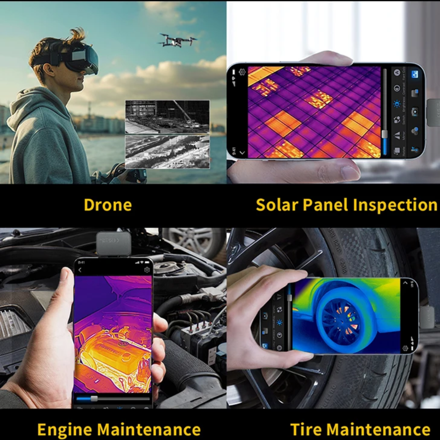 Thermal Imaging Camera 512x384 Infrared Heat Detector for Smartphone