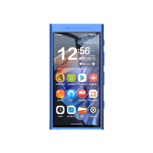 Smart HiFi Audio Player 128GB Blue with IPS Display