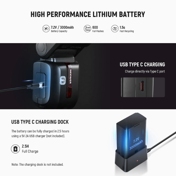 2.4G TTL Round Head Flash Speedlite for Nikon Cameras