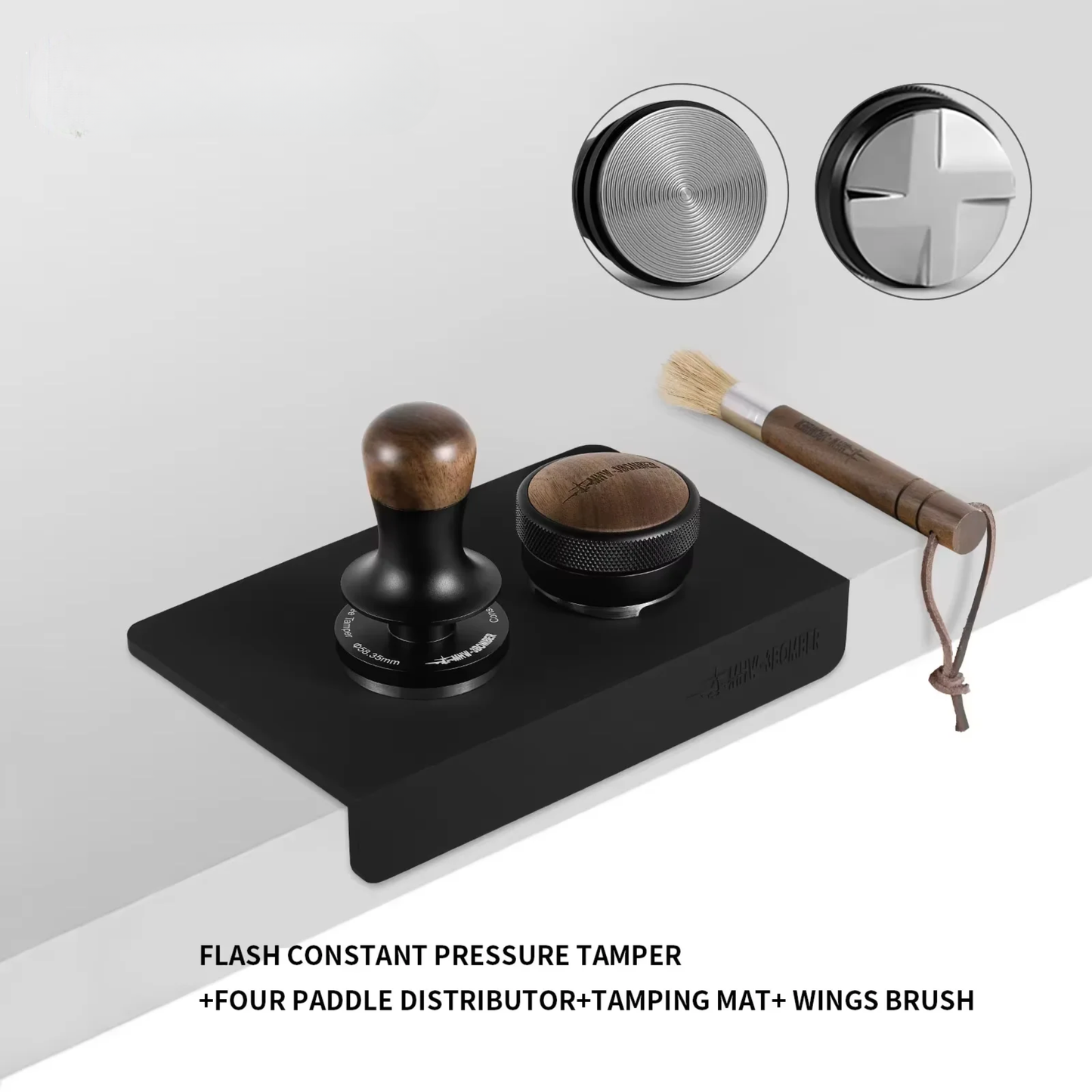 58.35mm Constant Pressure Coffee Tamper 30lb Thread Set