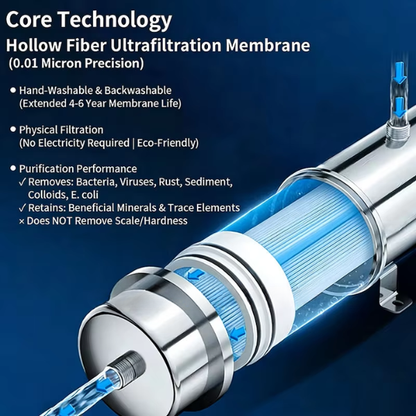 1500L Stainless Steel Tap Water Filter for Kitchen