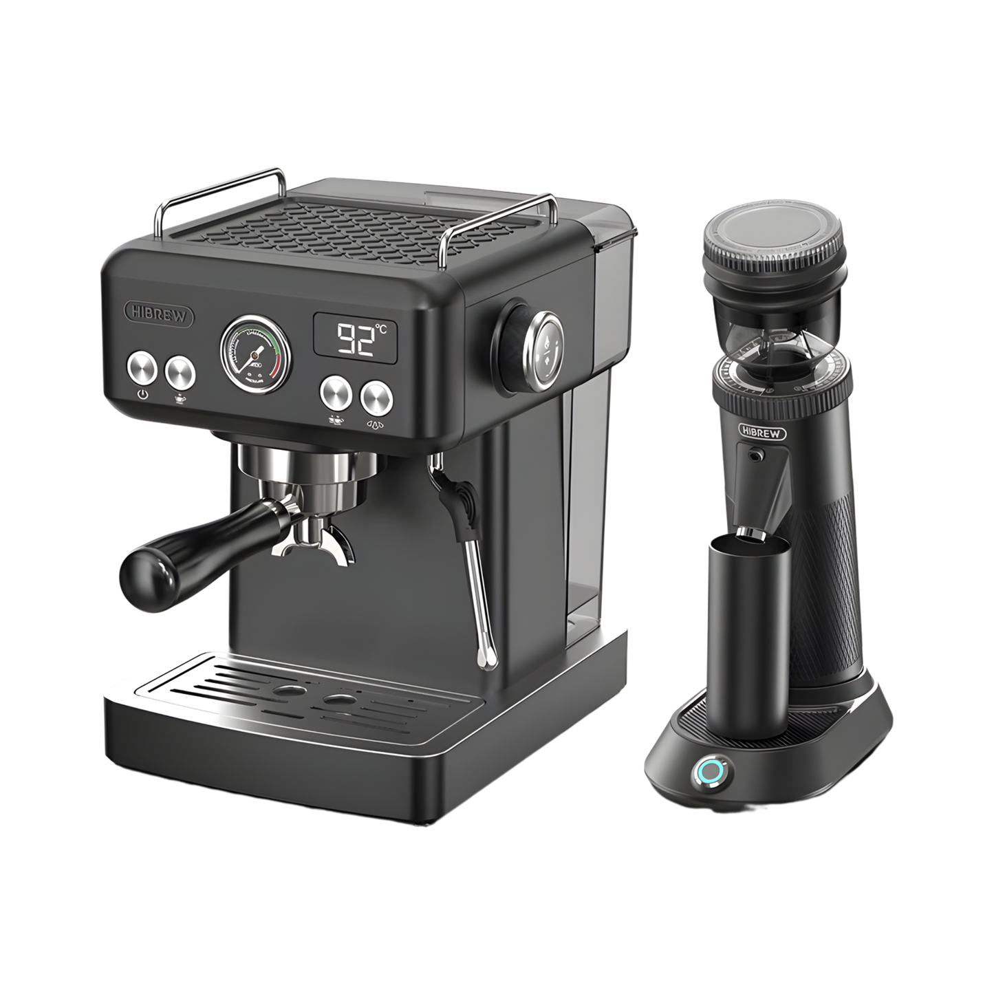 Portable Electric Burr Coffee Grinder Compact 48mm Black