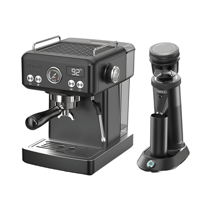 Portable Electric Burr Coffee Grinder Compact 48mm Black