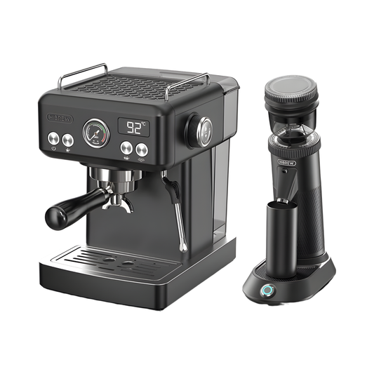 Portable Electric Burr Coffee Grinder Compact 48mm Black