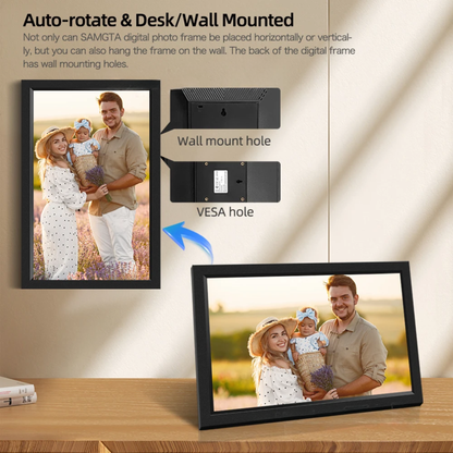 15.6" WiFi Digital Photo Frame 1080p Touch Screen