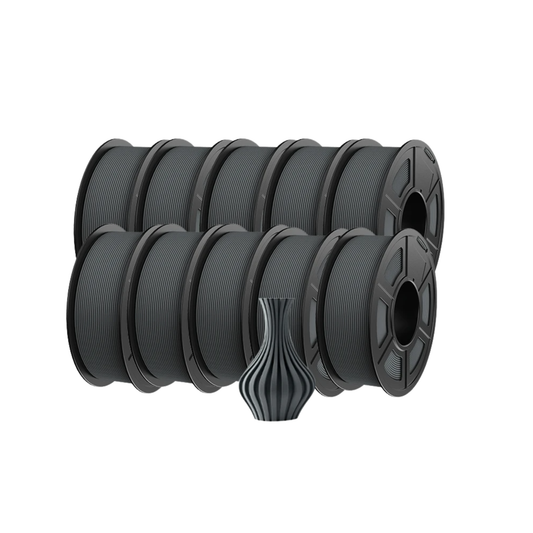 Non-Toxic Gray PETG Filament 1.75mm 10 Pack