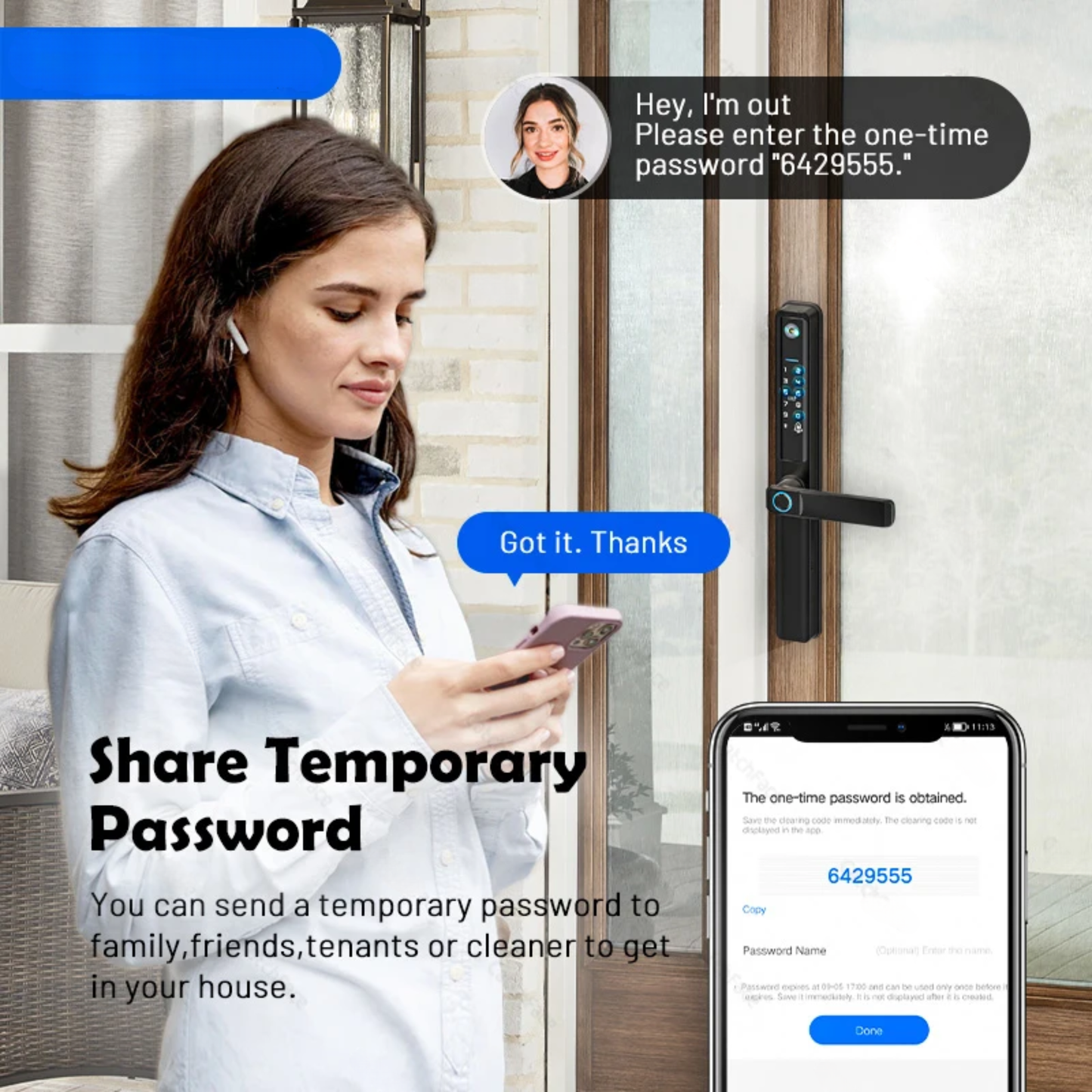 Smart Keyless Entry Lock with RFID and App Control