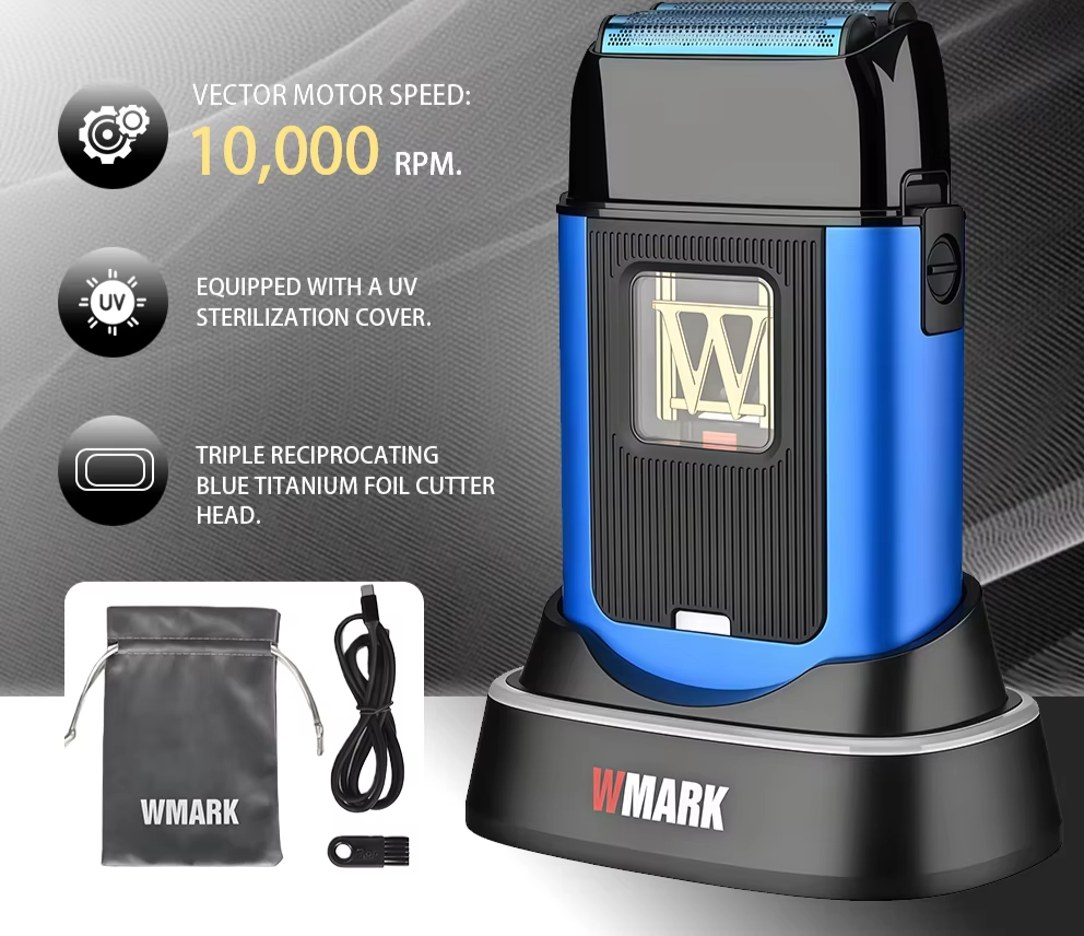 Electric Foil Shaver 10000RPM UV Disinfection Beard Trimmer