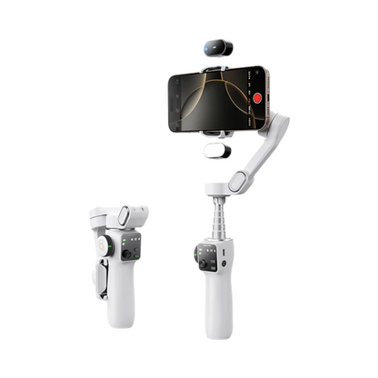 Handheld Gimbal Stabilizer Kit with Selfie Stick White