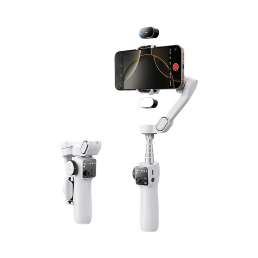 Handheld Gimbal Stabilizer Kit with Selfie Stick White