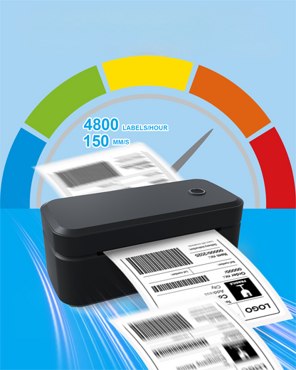 Wireless Bluetooth Thermal Label Printer Set 110mm for Shipping