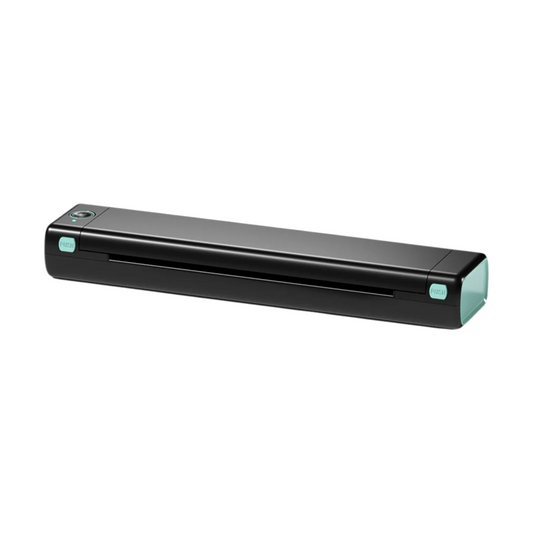 Portable Wireless A4 Thermal Printer with Bluetooth Black Green