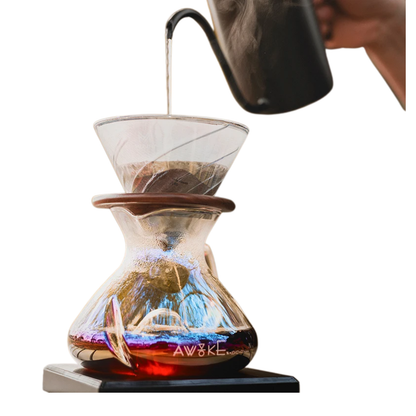 Colorful Manual Pour Over Coffee Maker Grinder Camping Set