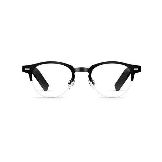 Lightweight Round Glasses with Durable Battery