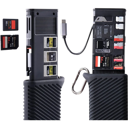 Portable High Speed Memory Card Reader for Cameras & Phones