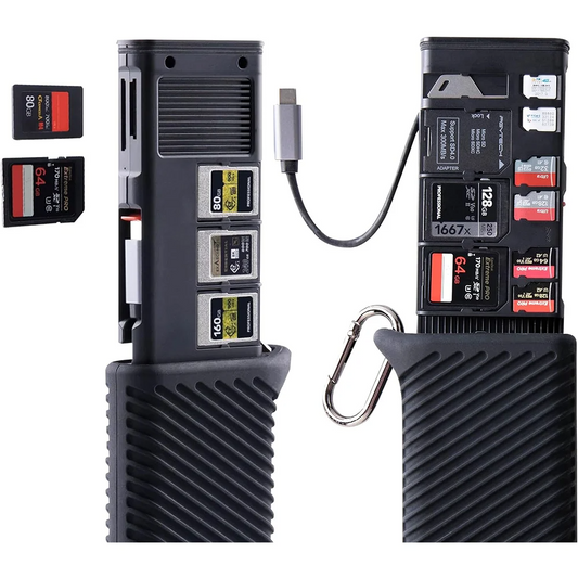 Portable High Speed Memory Card Reader for Cameras & Phones