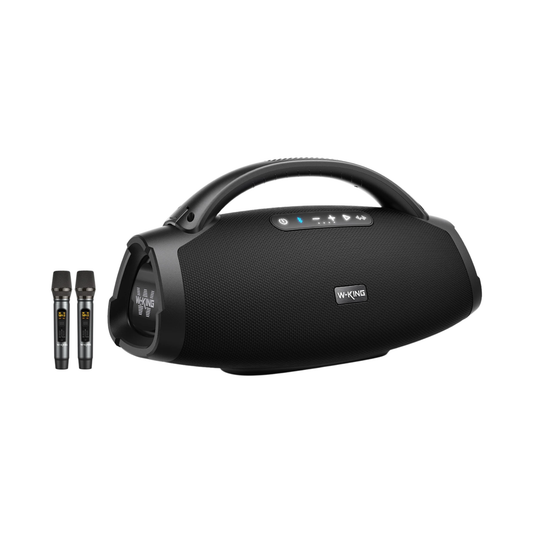 Massive Bass 200W Bluetooth Boombox with Dual Microphones