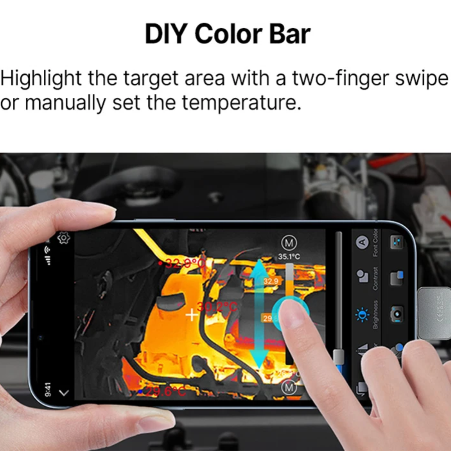 Thermal Imaging Camera 512x384 Infrared Heat Detector for Smartphone